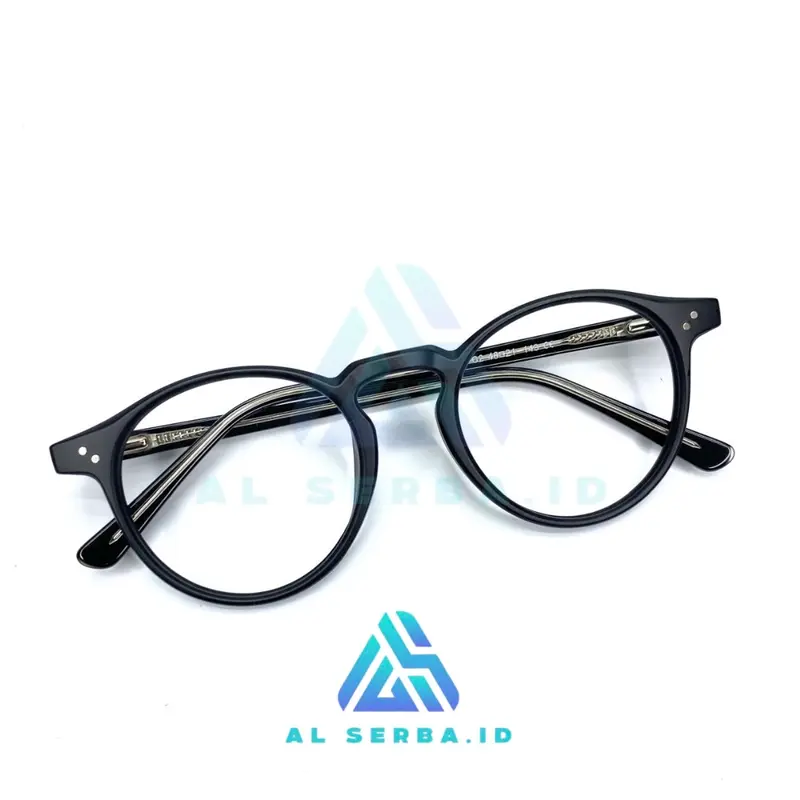 [BELI 1 GRATIS 1 KACAMATA RANDOM] KACAMATA FHASION CEWEK COWOK BENTUK FRAME BULAT BAHAN TITANIUM Lensa Pria Wanita Eyewear Glasses Photocromic 0
