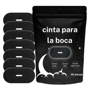 Cinta para la boca al dormir, set de 30 piezas, cinta transpirable para dormir, protector bucal para dormir, cinta auxiliar para dormir, accesorios deportivos para hombres y mujeres