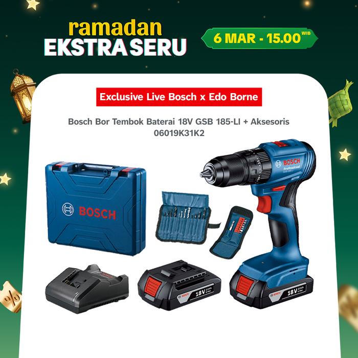 Promo [Bosch x Edo Borne] Bosch Brushless Impact Drill with Accessories ...