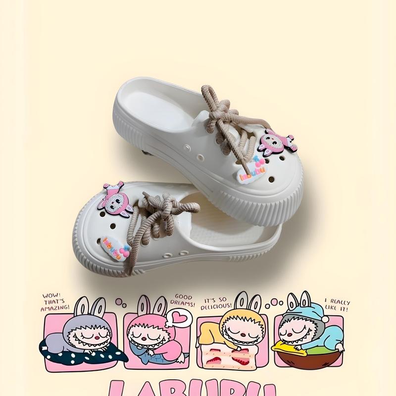 Best Seller. Sepatu Sandal LABUBU Baim Sandal DIY Sepatu Wedges Cewek 6