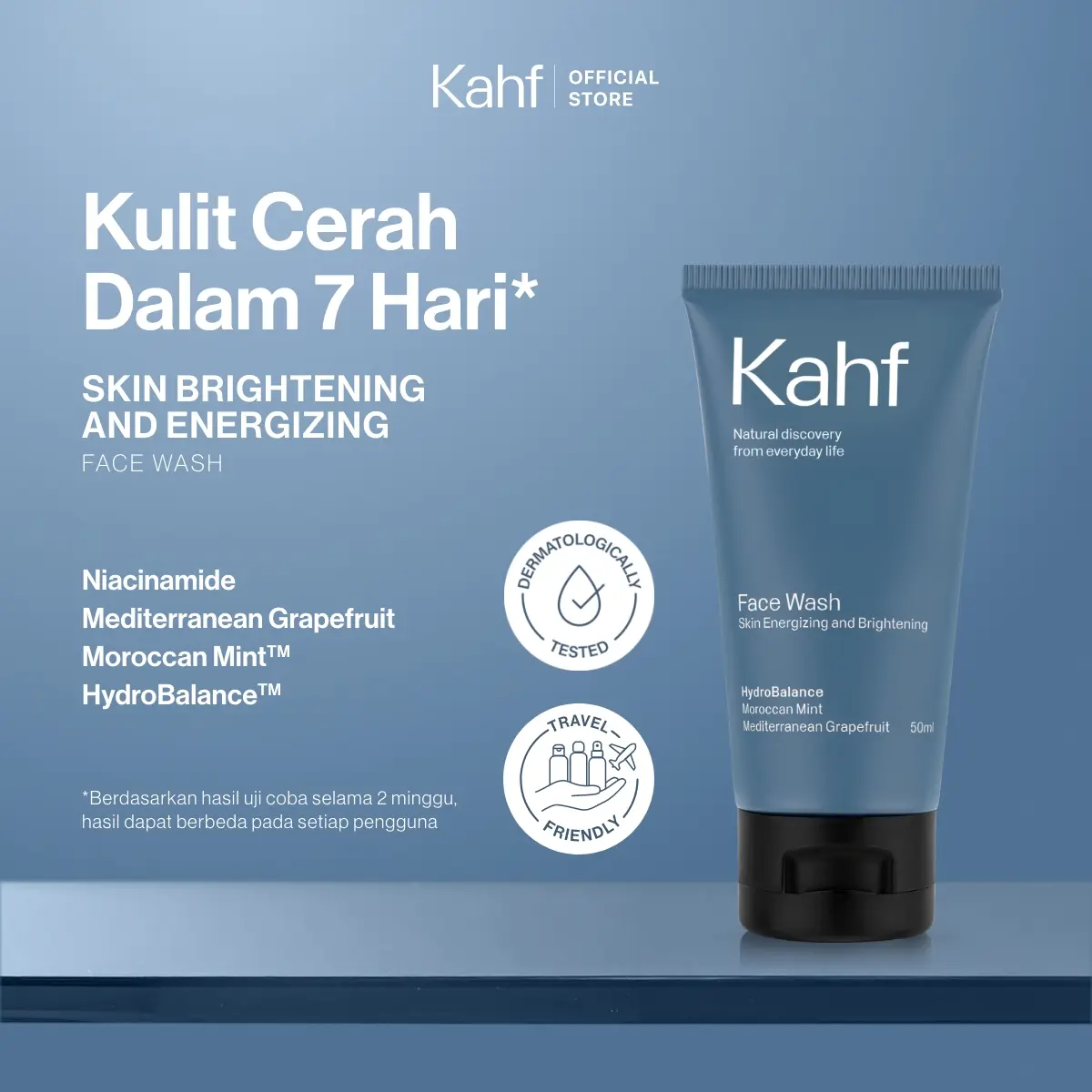 Kahf Face Wash Skin Energizing and Brightening 50 ml