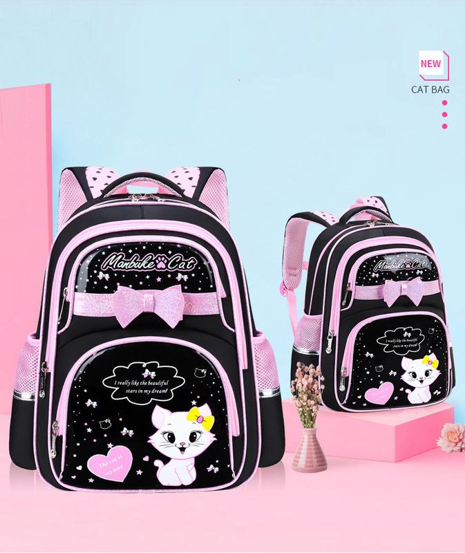 tas sekolah anak kekinian dengan bahan berkualitas motif cat cute fashion 2025 backpack perempuan muat banyak ransel y2k school estetik couple ber 2 3