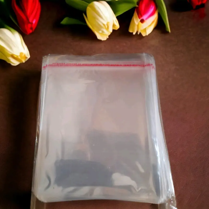 PLASTIK OPP MURAH UK 7 x 15 TEBAL 17 MIC ISI 100 PCS - PLASTIK OPP LEM 7