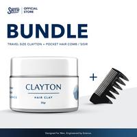 Gambar Smith Men Supply - [ BUNDLING ] Travel Size Clayton  + Pocket Hair Comb / Sisir Kering Pria dari Smith Men Supply Kota Administrasi Jakarta Selatan 1 Tokopedia