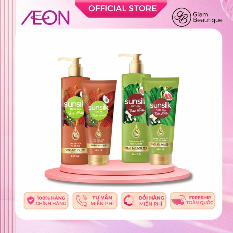 DẦU GỘI & DẦU XẢ SUNSILK GIÚP PHỤC HỒI VÀ NGĂN GÃY RỤNG Glam Beautique