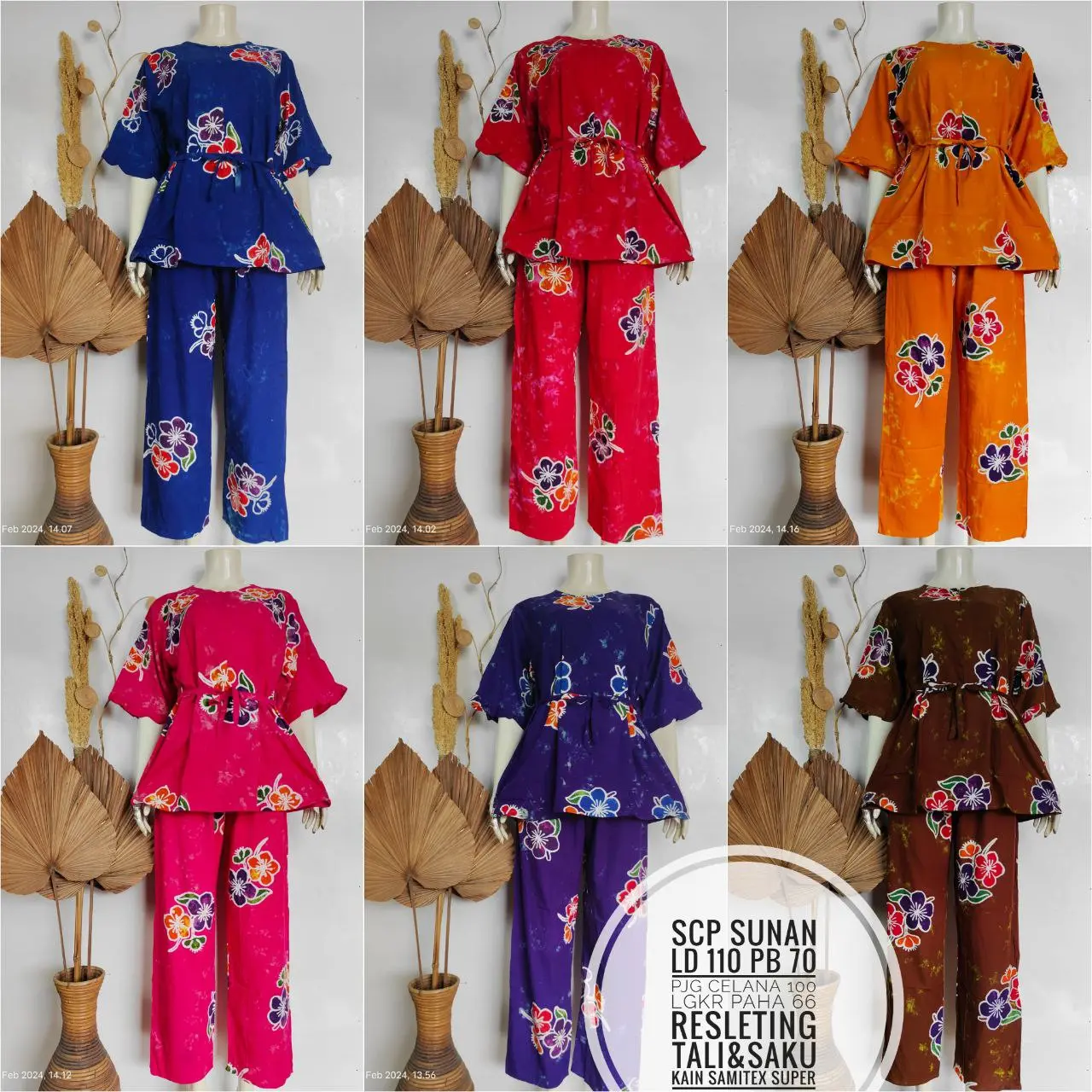 COD | SETELAN SCP SUNAN | SETELAN WANITA TERBARU 2024 PIYAMA WANITA DEWASA BUSUI BATIK PEKALONGAN MOTIF SUNAN