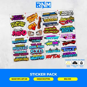 STICKER PACK MOTOR KATA KATA VIRAL TERBARU JOKI DERAG