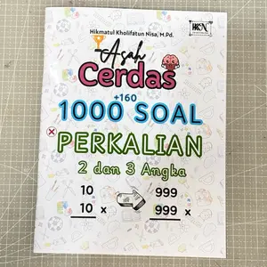 BUKU PERKALIAN 2 dan 3 Angka || Buku Asah Cerdas 1000+160 Soal || Buku Perkalian SD SMP SMA || Buku Matematika SD SMP SMA