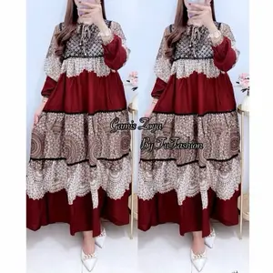 FU- GAMIS SYAKIRA RAYON TWILL RENDA TILE PREMIUM