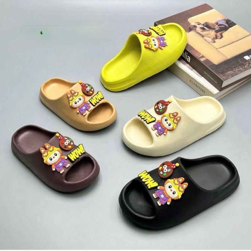 Sale chỉ 29 nghìn dép bánh mì răng cưa hình labubu cho bé trai bé gái tập đi siêu nhẹ