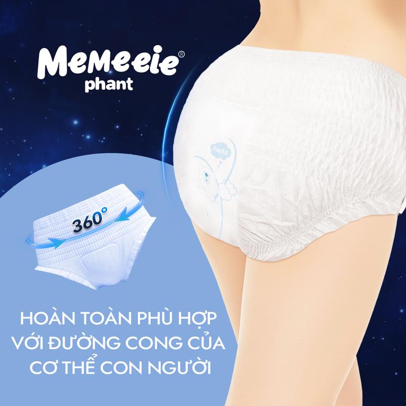 Siêu sale 4.4【Miễn phí vận chuyển】Sản phẩm mới! Băng vệ sinh nhập khẩu Memeeie (30 miếng), chống tràn 360°, thoáng khí, phù hợp sử dụng ngày và đêm/ dành cho phụ nữ mang thai và sau sinh. 3