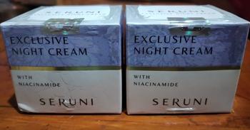 Product Review of Seruni Exclusive Night Cream wajah acid facial  Hyaluronic Niacinamide Mencerahkan Pelembab from d**n 0
