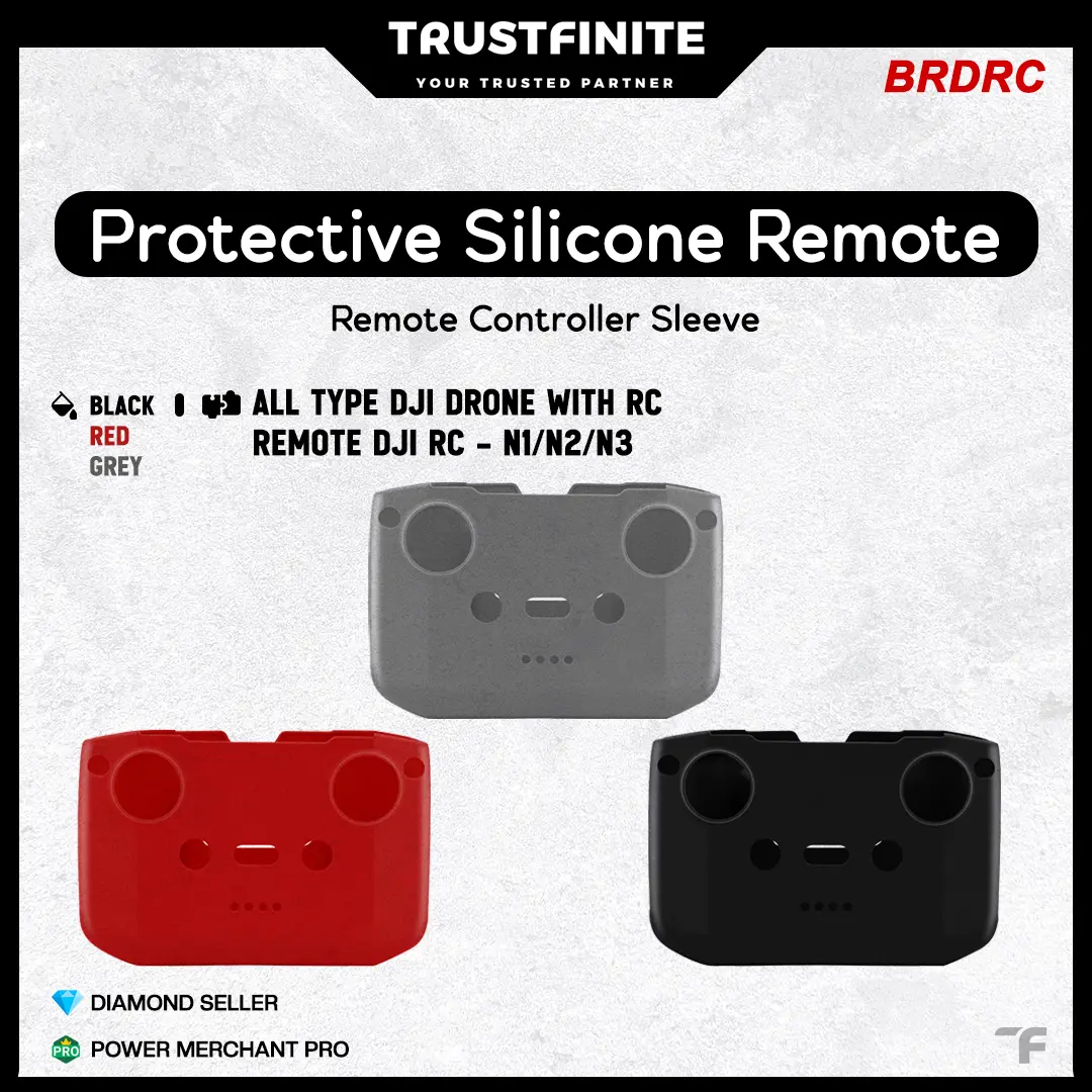 BRDRC Protective Silicone Silikon Pelindung Remote DJI RC-N1 / RC-N2 / Mini 2 / Mini 3 / Mini 3 Pro / Mavic Air 2 / Air 2S