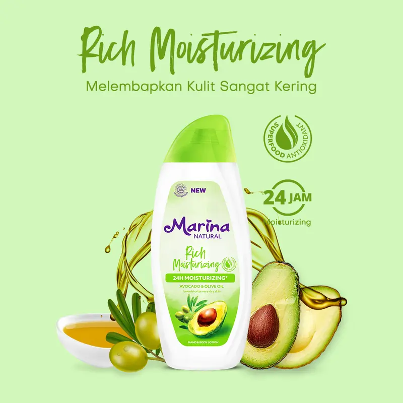 MARINA Hand & Body Lotion TANGGUNG 185ml khusus malam hari 3