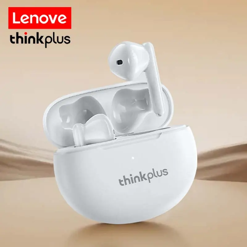 Earphone Lenove Thinkplus TWS Bluetooth dengan Kotak Pengisian Daya 9D HiFi True Wireless Earphone Sport Sound Stereo Headse Kontrol Sentuh untuk Android dan iOS 0