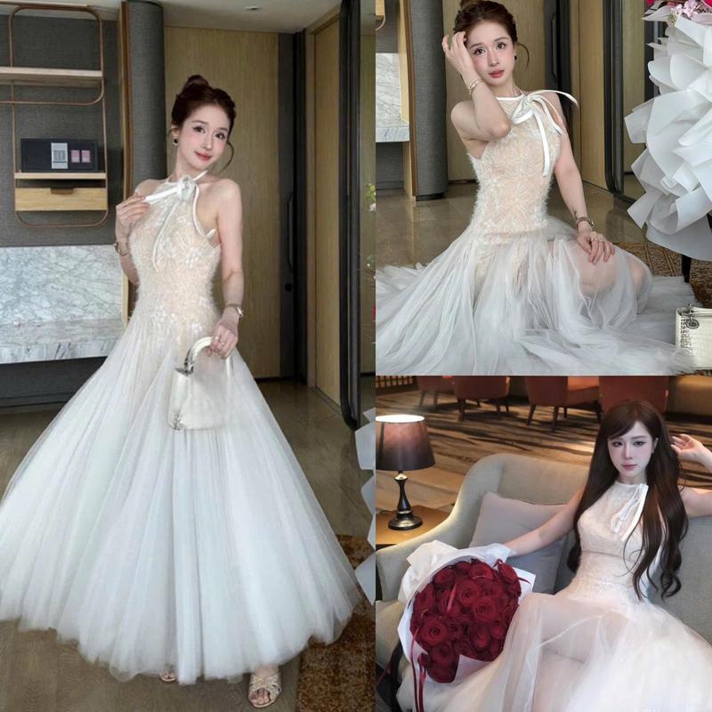 Váy ren B05 phối lưới Tk bồng xoè By Thư Váy