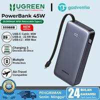Gambar UGREEN Power Bank 20.000mAh Built-in Retractable Cable PD Fast Charging 45w 67W 145w 165W 55987B - UGREEN 55992B-145W dari GADVENTIA Kota Administrasi Jakarta Barat 1 Tokopedia