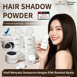 Hair Shadow Instan 4 Warna｜Rapikan Garis Rambut dengan Cepat｜Tutup Kebotakan Ringan｜Tahan Air & Multifungsi｜Hasil Alami & Tahan Lama
