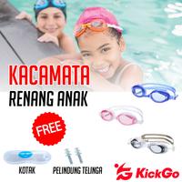 Gambar KickGo Kacamata Renang Anak Remaja Anti Fog Embun Gratis Kotak Ready Warna Pink Biru Ungu Hitam - Kacamata Renang Anak Hitam dari KickGoOfficialStore Kab. Tangerang 1 Tokopedia