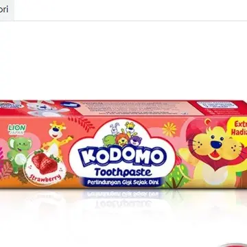 Rejeki Mart- Kodomo Toothpaste Tube Strawberry Pasta Gigi Anak 45 g