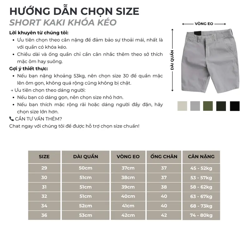Quần Short Kaki Nam Slim Fit PREMIUM - Form ngang gối, Chất liệu kaki mềm mịn, co giãn, thấm hút mồ hôi tốt Menswear 6