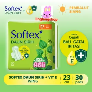 Softex Daun sirih Wing JUMBO 23cm isi 30 pads pembalut Kering Wanita