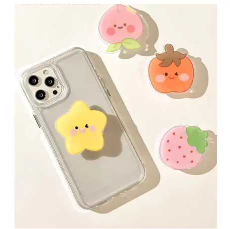 Griptop Acrilic Motif Buah lucu | Bracket Phone Holde Premium | Popsocket Unik Korean Style 0