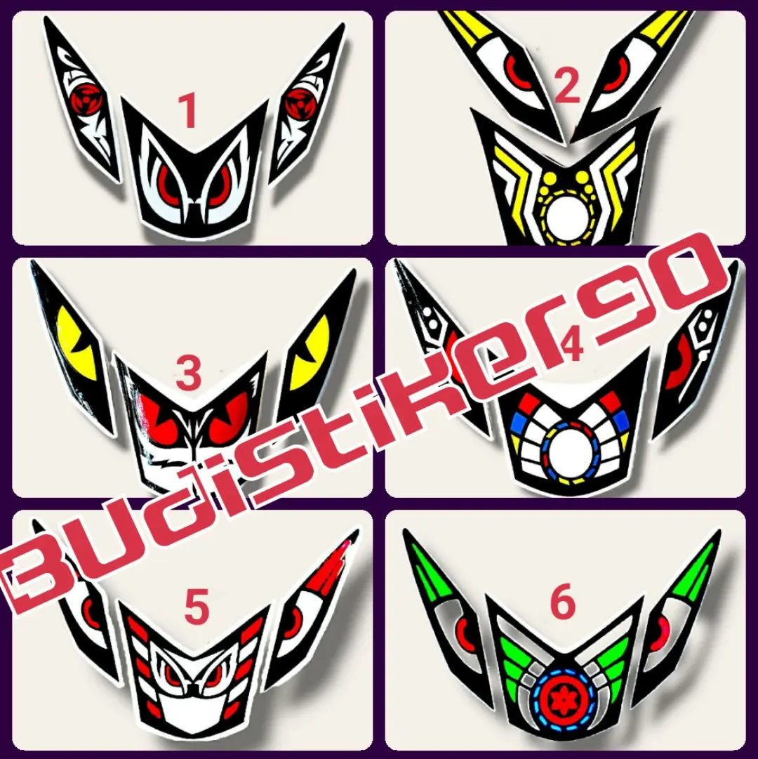 Stiker lampu depan beat fi 2013-2015