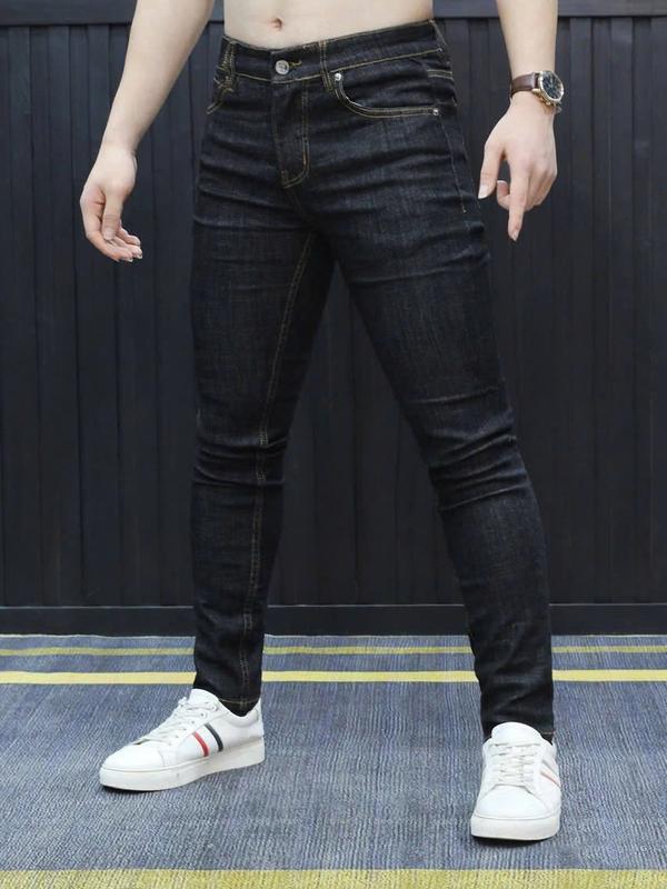 Quần jean nam màu đen múi tiêu chỉ nổi chất bò cao cấp Jean co dãn 4 chiều cực đẹp form chuẩn  dáng ôm body cực đẹp