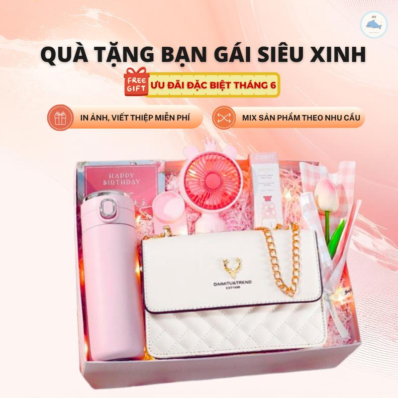 Quà Tặng Bạn Gái Siêu Xinh - Set Quà Tặng Người Yêu Hot Trend Túi Xách Đeo Chéo Đẹp Tặng Bạn Gái Vợ Người Yêu Crush 