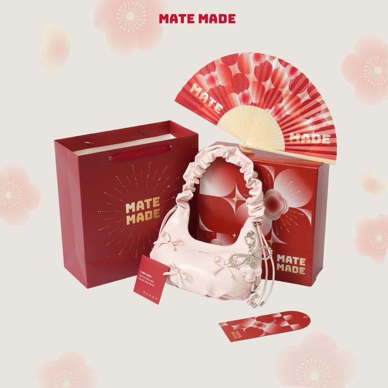 DEAL ĐỘC QUYỀN TIKTOK Combo Túi Xách Nữ Hoa MATE MADE Xách Tay Size 29 TXT251163 - BST TẾT 2026