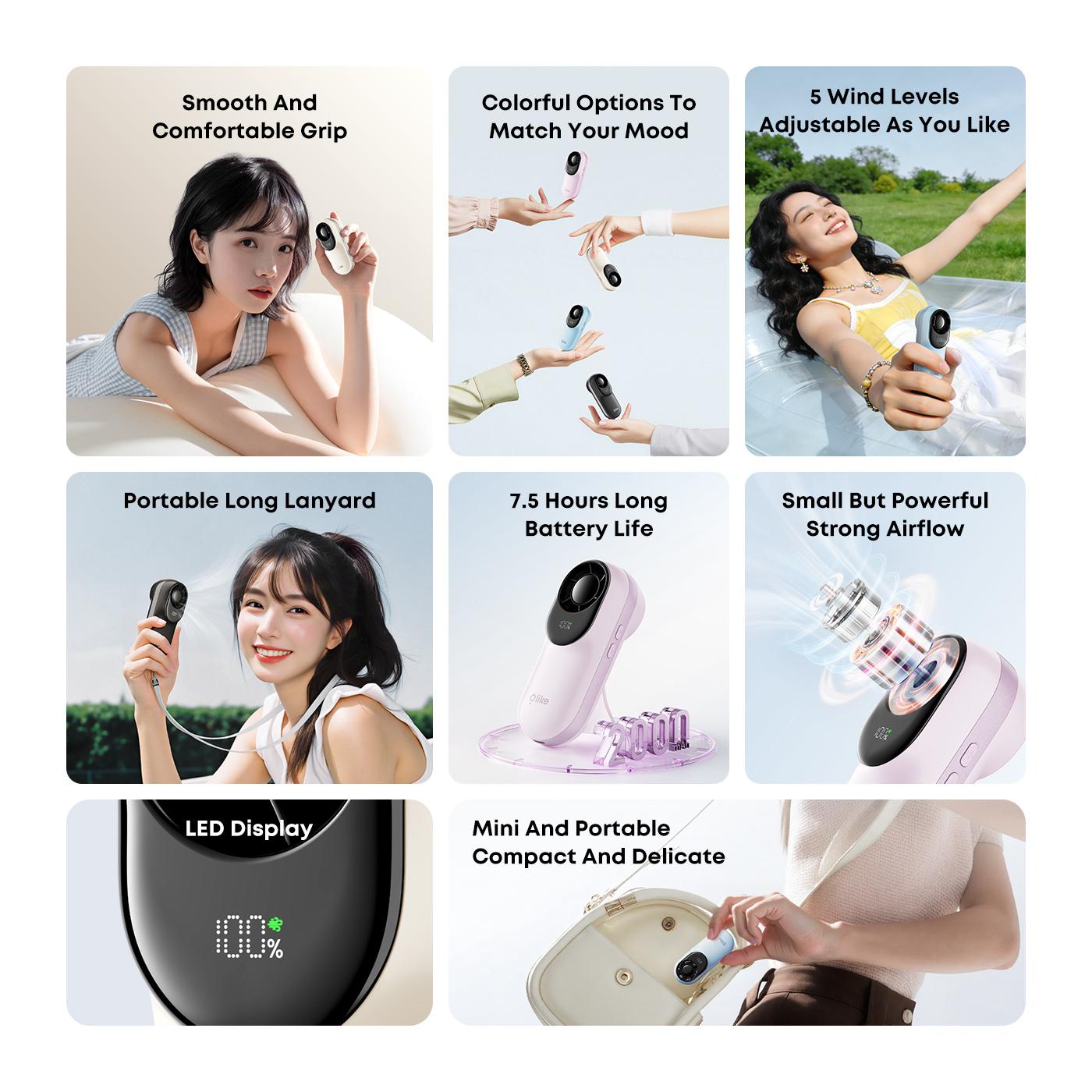 [NEW PRODUCT] OLIKE Turbo Mini Fan PF11 High Speed Kipas Angin dengan 100 Gears LED Display dan Baterai 11H Original