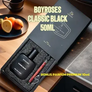 Boyroses Classic Black Parfum Pria Elegan Maskulin wangi Klasik Mewah 50ml