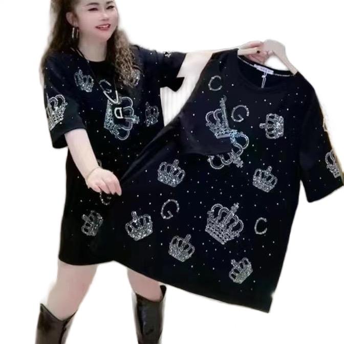 Kaos Oversize Blink Blink Cotton Top - mini dress katun - Wanita 5