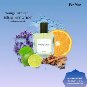 Wangi Parfum - BLUE EMOTION - Parfum Tahan Lama cocok untuk Pria/Wanita dengan Aroma yang Fresh, Elegant, dan Buah-buahan Perfume