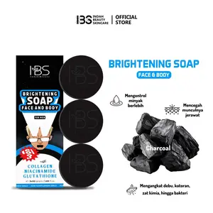 IBS Brightening Soap For Man Sabun  Muka Pria Kusam Berjerawat  Berminyak Bopeng  Membersihkan Mencerahkan Memudarkan Perawatan Wajah Kusam  Hitam Facial Pencerah Komedo
