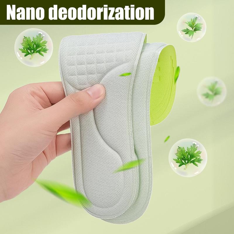 Product Introduction of 1 Pair Memory Foam Insoles Men Women Nano Deodorization Insole Sweat Absorption Sports Running Insoles 21