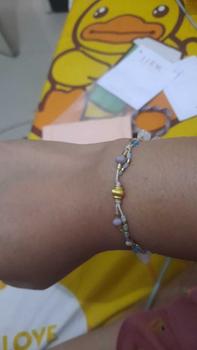 Product Review of LUDIC. CLEA gelang manik serut aesthetic simple gem stone Quartz Bracelets from i**a 0