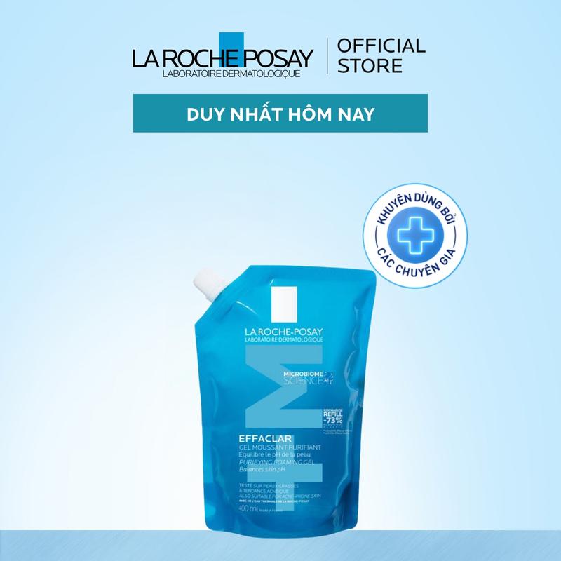 Gel rửa mặt sạch sâu giảm mụn cho da dầu mụn nhạy cảm La Roche-Posay Effaclar…