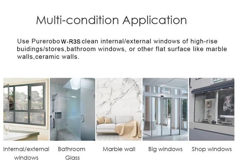 Product Introduction of Window Cleaner Robot Vacuum Cleaner W-R3S 5600pa High  suction power，With Manual & Automatic water spray ，With APP & remote control Window cleaning Robot Home Appliances mesin basuh coway Mesin 6