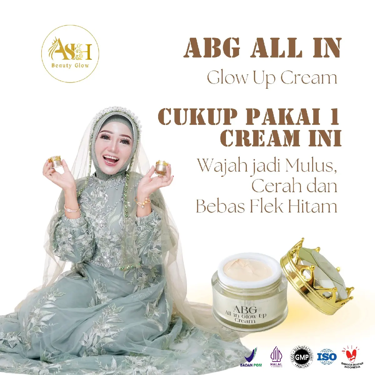 ABG all in Glow Up cream 3 POT