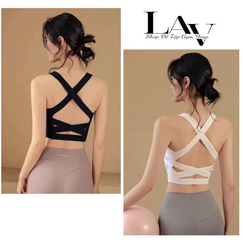 Áo Bra Tập Gym Yoga đan lưng Hở Lưng Co Giãn Chất Liệu Lulu Cao Cấp - LAV Activewear