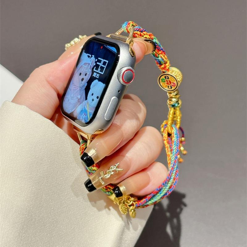 Kviins Strap Huawei Ethnic Bohemian Watch Strap for Huawei Band 9/8 & Huawei Fit 3 | Artistic Design & Adjustable Length 4