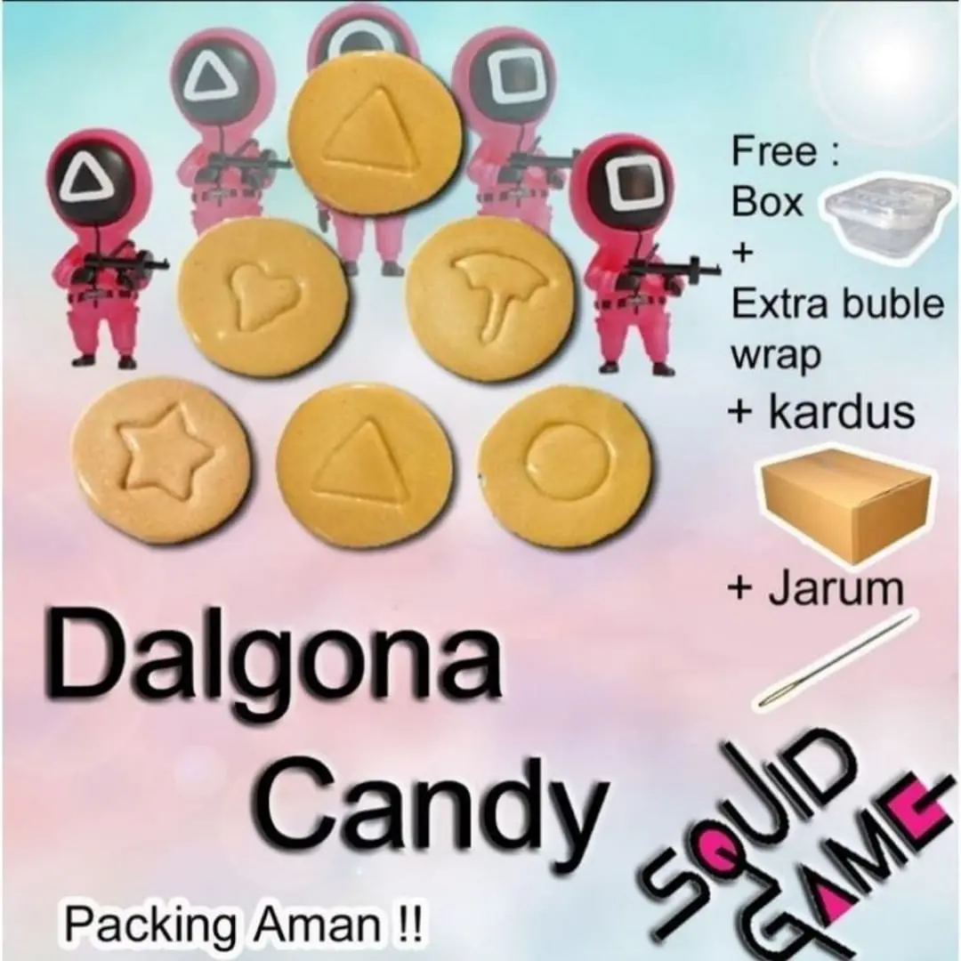 Permen Dalgona Candy 1pak isi 10pcs