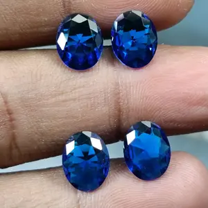 Batu Biru King Safir , Cutting Oval 10 x 8 mm