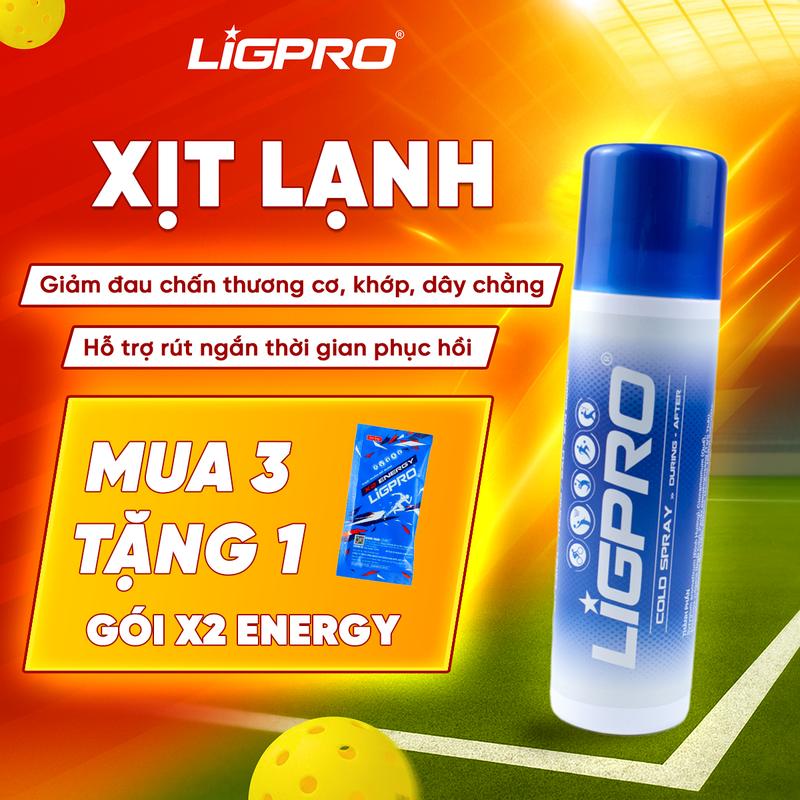 Bình Xịt Lạnh thể thao LIGPRO 200ml bình xịt lạnh giảm đau hiệu quả trong và sau khi vận động mạnh bang goi