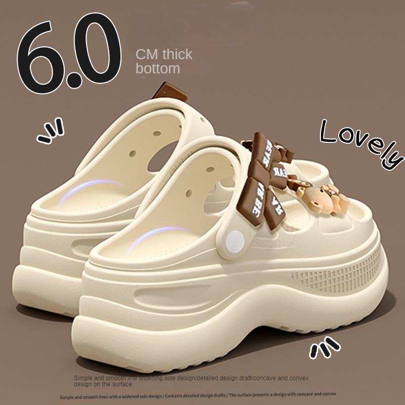 Dép Đế Xuồng Dành Cho Nữ Dép Chống Trượt Phong Cách Mùa Hè Chất Liệu Eva Thoáng Khí Thiết Kế Guốc