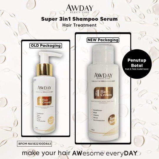 READY! 100ML AWDAY SHAMPOO SERUM 3IN1 / AWDAY BEAUTY CARE SHAMPOO HAIR TREATMENT / SHAMPOO AWDAY Haircare rontok Melembutkan