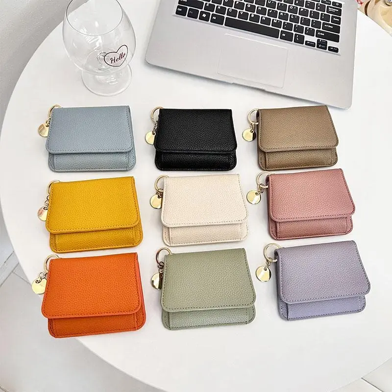 Dompet Lipat Multifungsi Versi Korea untuk Wanita Dompet Koin Kapasitas Besar/Dompet Lipat Tiga