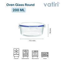 Gambar Vatiri Oven Glass Wadah Makan Microwave MPASI 200ml Round - Tempat Makan Bening Serbaguna PR200YG dari VATIRI HOME STORE Kota Administrasi Jakarta Pusat 3 Tokopedia
